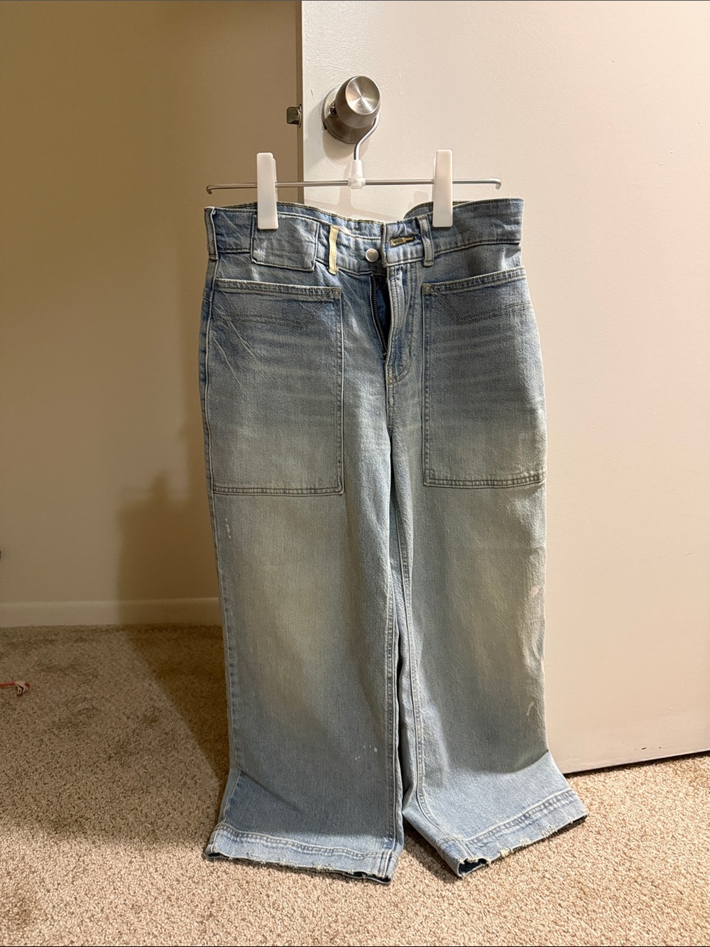 Pilcro Light Blue Wide-Leg Women's Jeans - Picture 2 of 5
